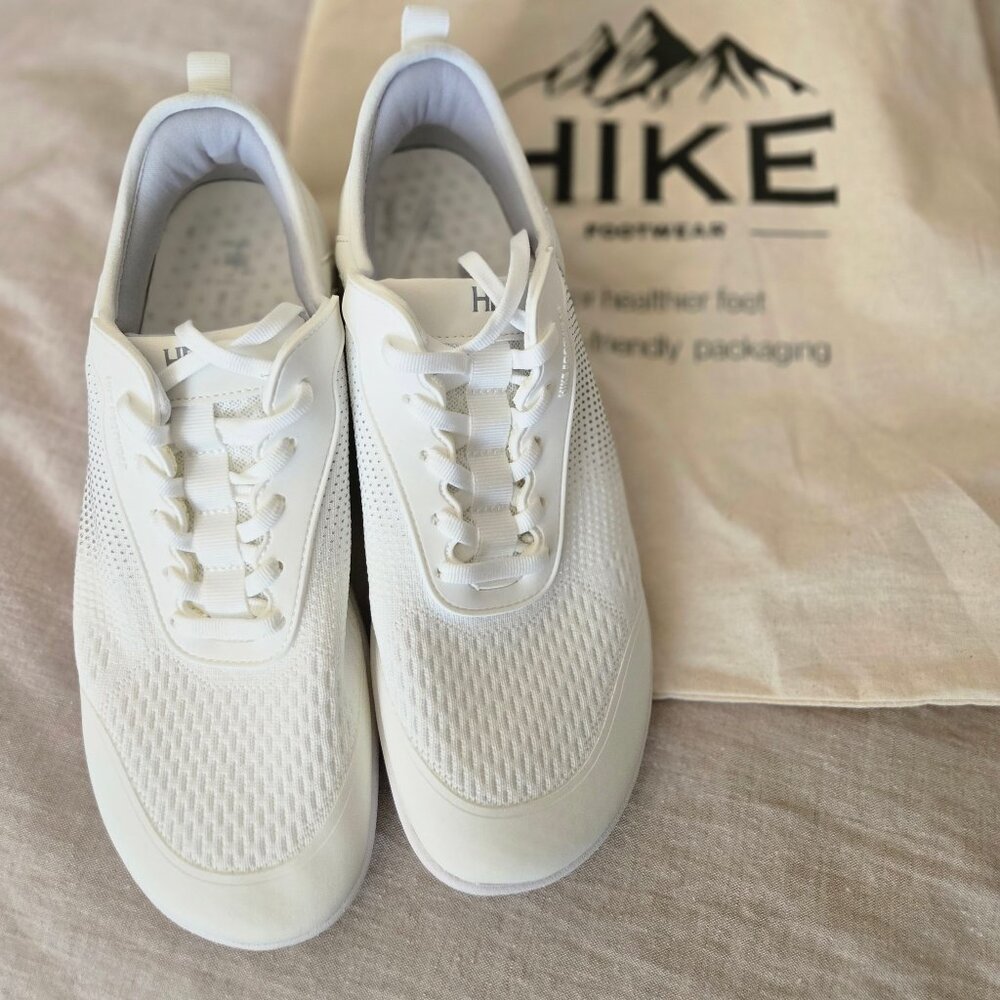 Hike Footwear - HF Stride Hands-Off & Ergonomic Barefoot Shoes - White - 10/10.5